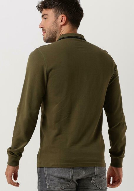 FRED PERRY Polo LS TWIN TIPPED SHIRT en vert - large