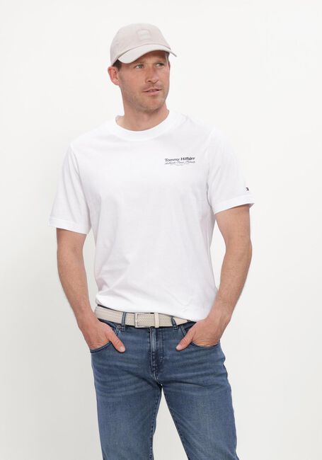 TOMMY HILFIGER T-shirt NAUTICAL BACK GRAPHIC REG TEE en blanc - large