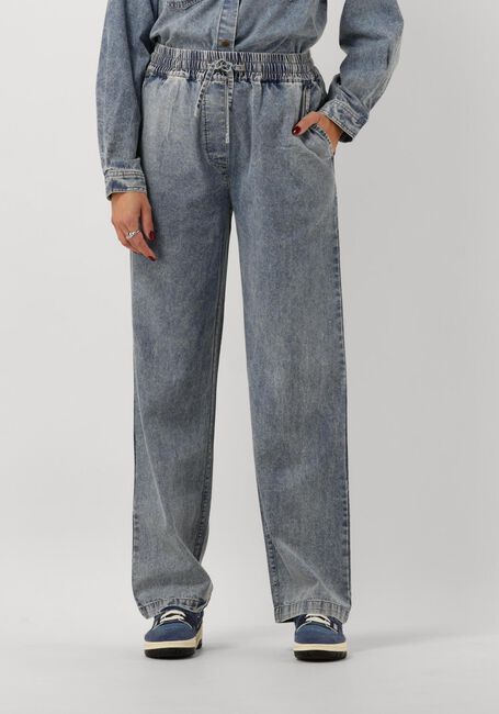 Lichtblauwe LOLLYS LAUNDRY Straight leg jeans MONALL SLIM FIT PANTS - large