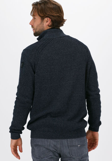 VANGUARD Pull HALF ZIP COLLAR COTTON GRINDLE Bleu fonc&eacute; - large