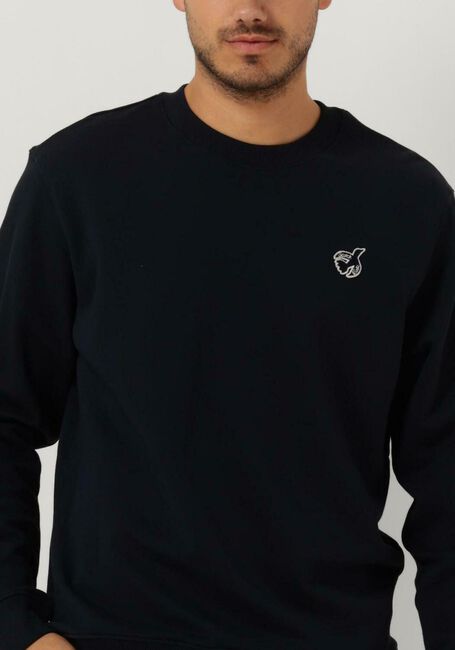 SCOTCH & SODA Chandail THE FREE SPIRIT PEACE BIRD ORAGNIC COTTON SWEATSHIRT Bleu foncé - large