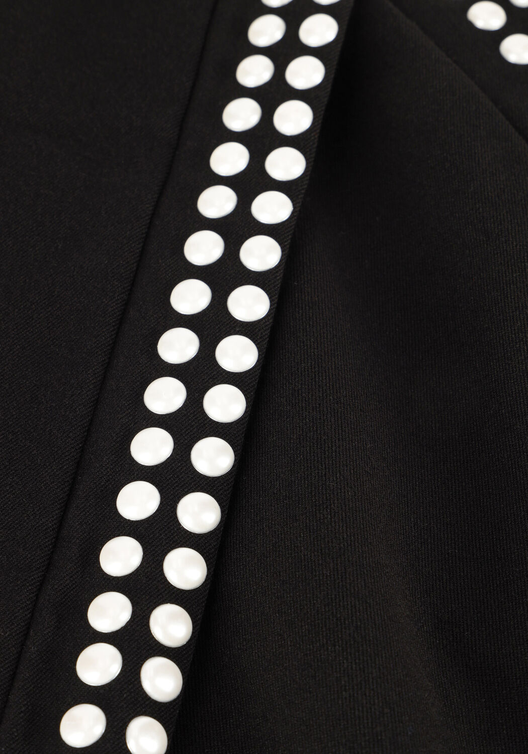 ALIX THE LABEL Pantalon LADIES WOVEN PEARLS WIDE LEG PANTS en noir - large