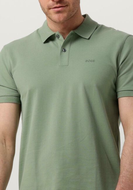 BOSS BLACK Polo PALLAS en vert - large