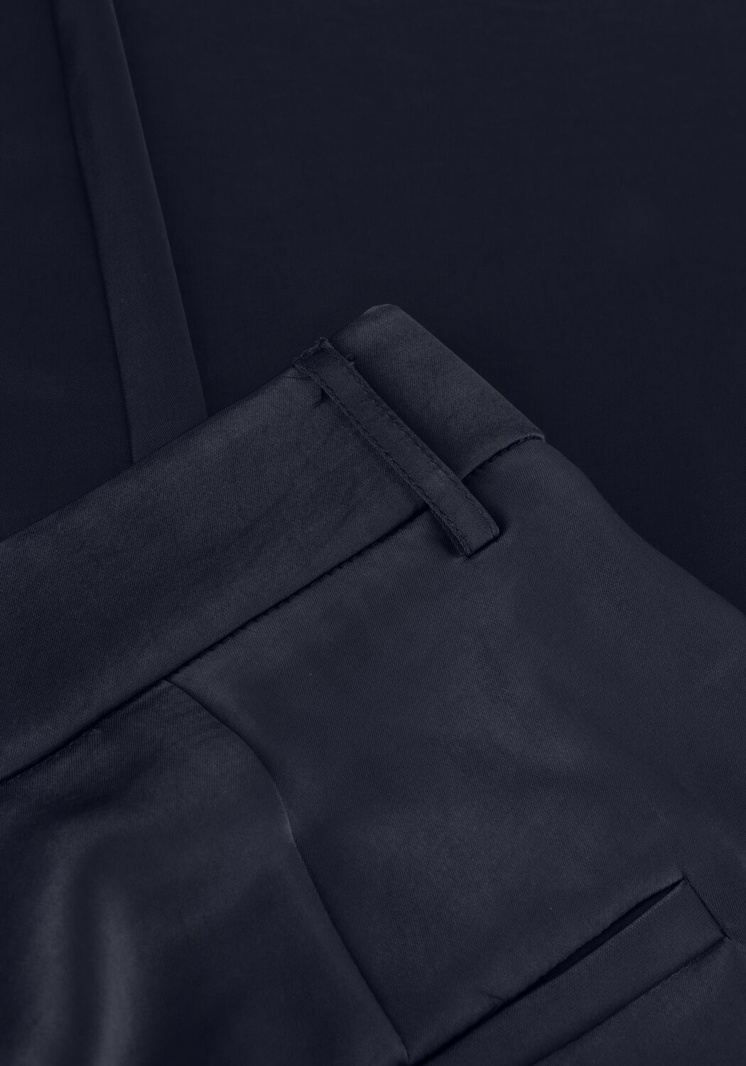 Donkerblauwe NEO NOIR Pantalon ALESSANDRA HEAVY SATEEN PANTS - large