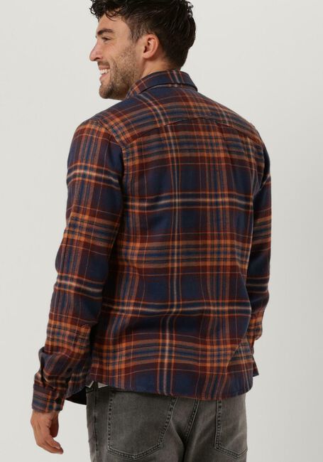 CAST IRON Chemise décontracté LONG SLEEVE SHIRT BRUSHED TWILL CHECK REGULAR FIT en bleu - large