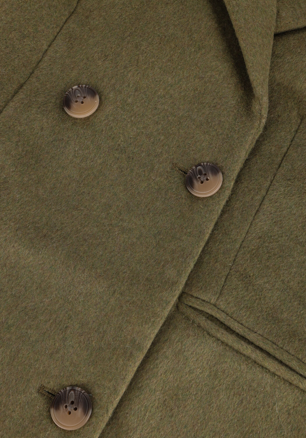 Y.A.S. Manteau YASESSIO WOOL MIX COAT en vert - large