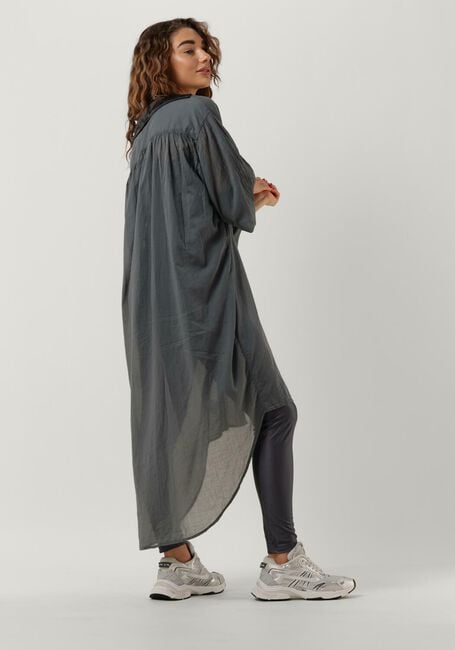 Blauwe 10DAYS Midi jurk DRESS PARIS VOILE - large