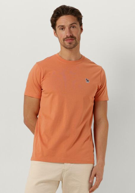 PS PAUL SMITH Polo MENS SLIM FIT SS TSHIRT ZEBRA BADGE en orange - large
