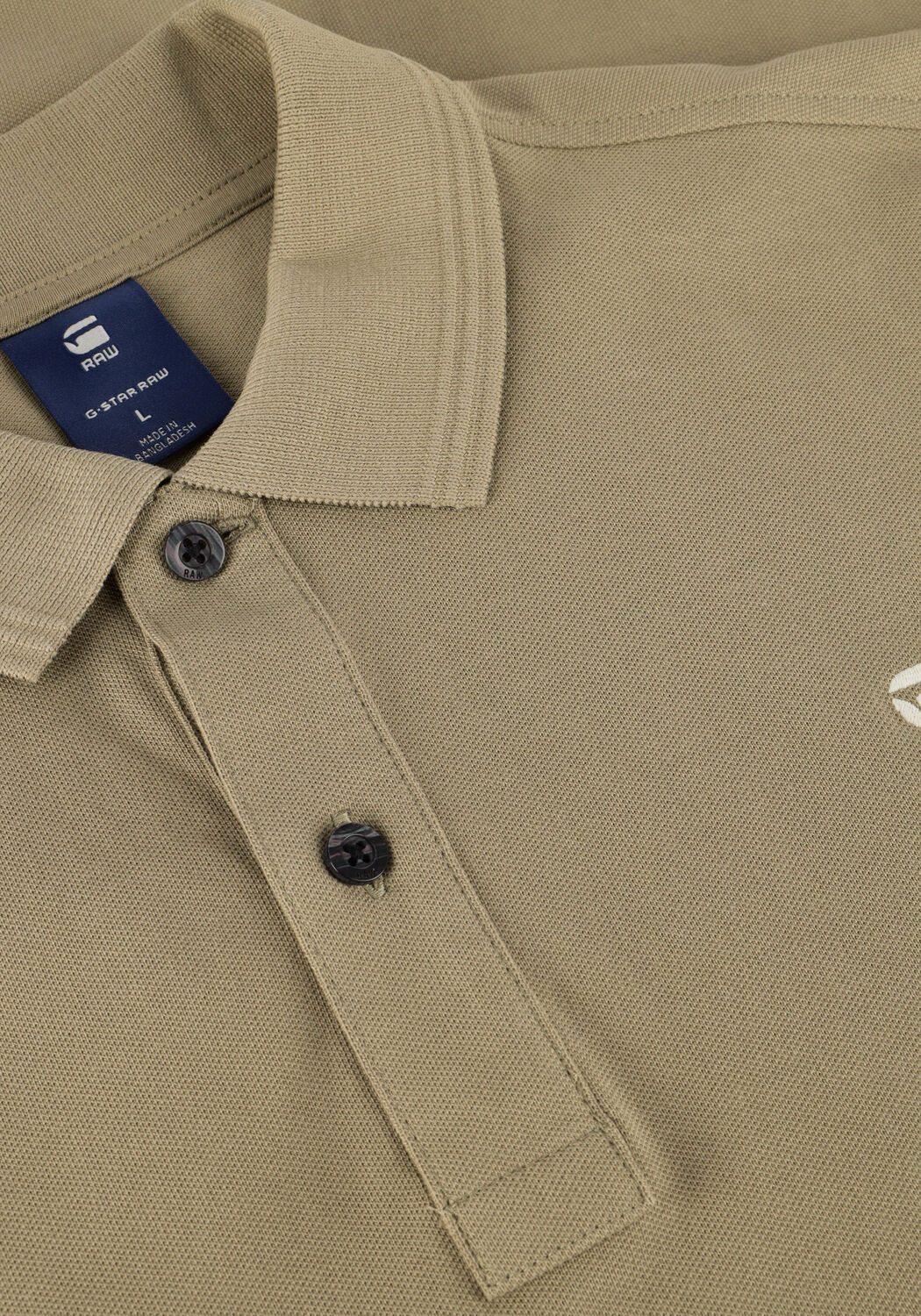 Khaki G-STAR RAW Polo DUNDA SLIM POLO S\S - large
