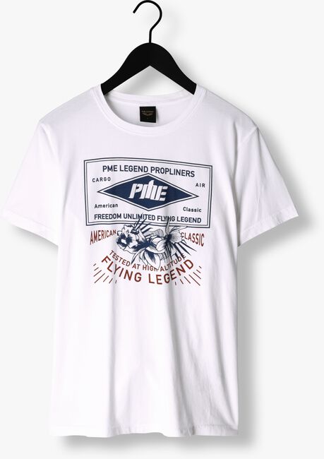 PME LEGEND T-shirt SHORT SLEEVE R-NECK SINGLE JERSEY LW PLAY en blanc - large