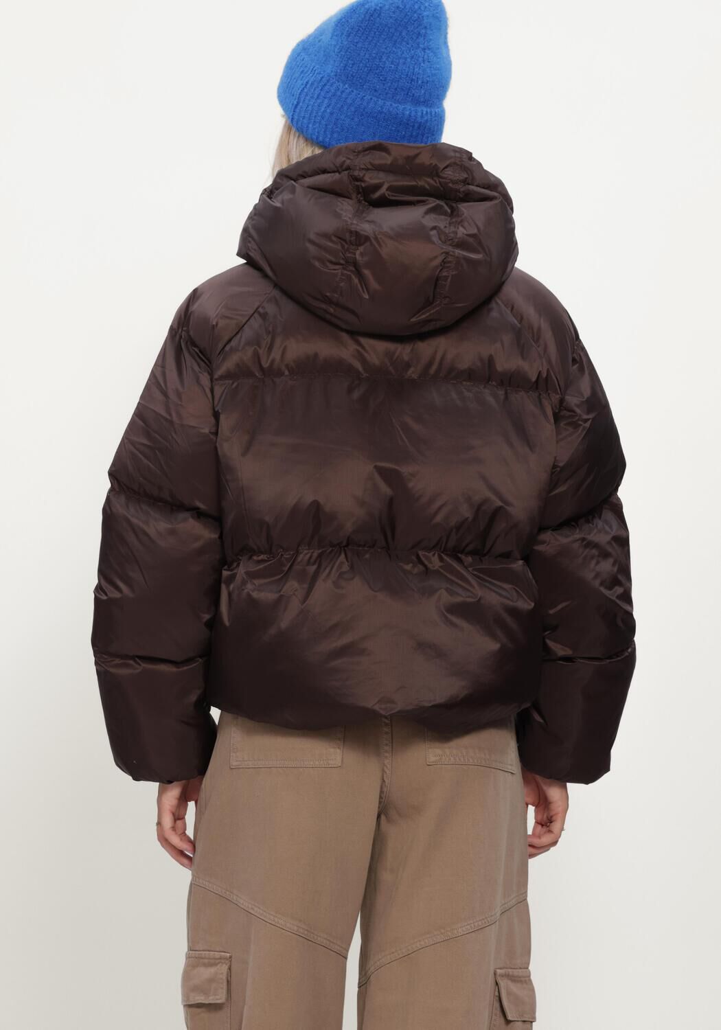WITHBLACK Veste matelass&eacute; WBLEMMA SHORT DOWN PUFFER JKT en marron - large