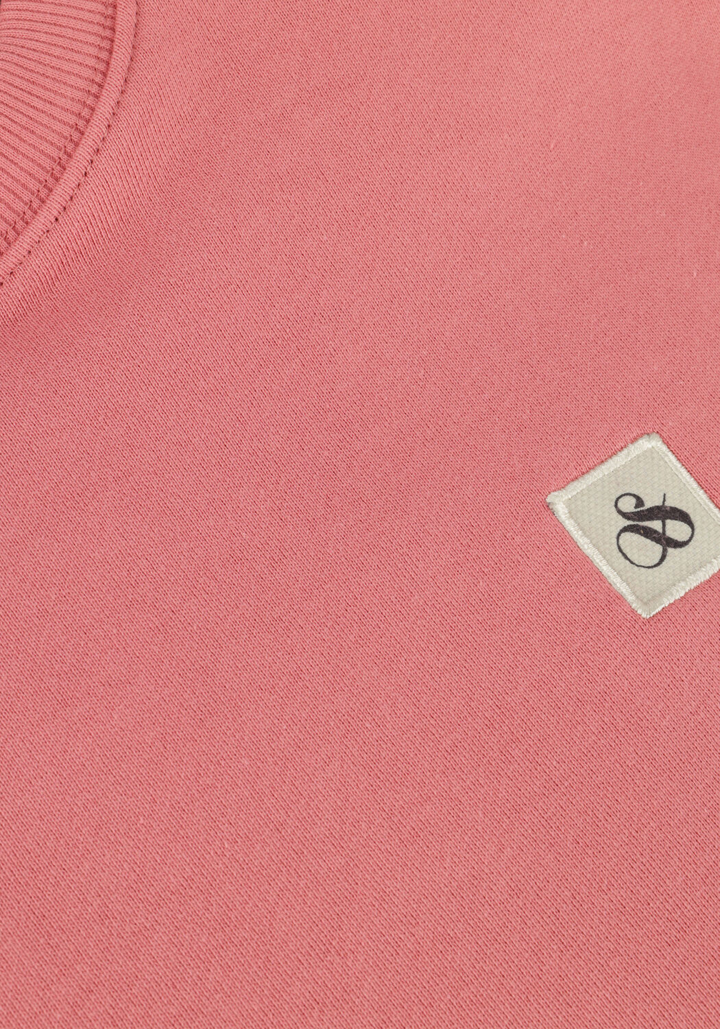 SCOTCH & SODA Pull ESSENTIAL LOGO BADGE SWEATSHIRT en rose - large