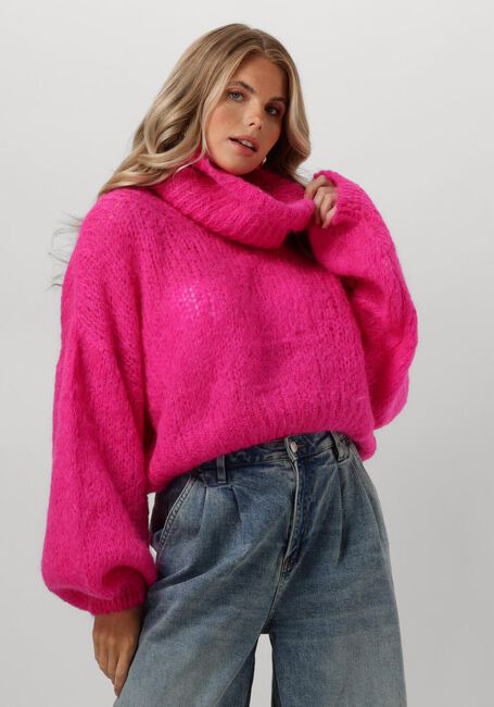 AMERICAN DREAMS Col roulé PEPPER ROLL NECK CROPPED en rose - large