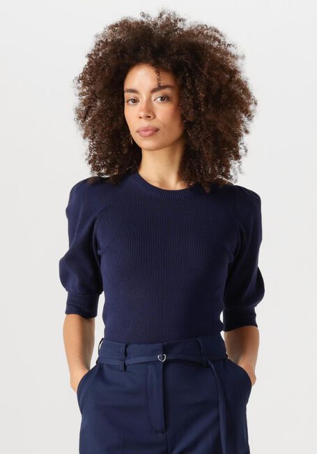 Donkerblauwe FABIENNE CHAPOT Trui LILLIAN SHORT SLEEVE PULLOVER - large