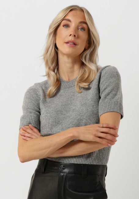 Lichtgrijze VANILIA Trui MAGNOLIA KNITTED TEE - large