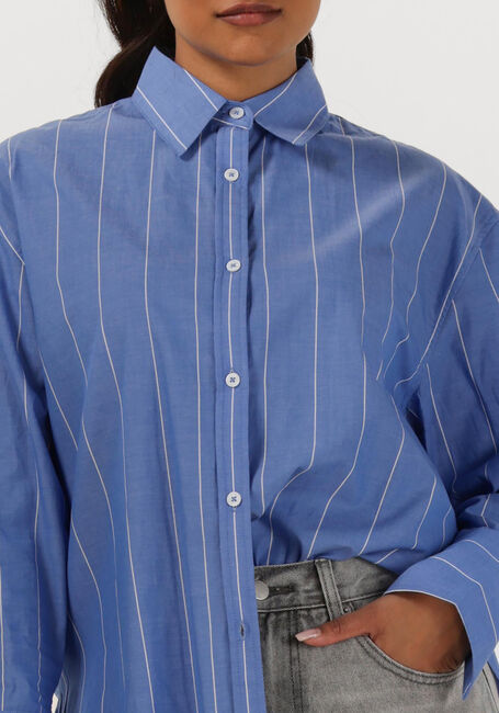 Blauwe WITHBLACK  WBLNOA LS STRIPED SHIRT - large