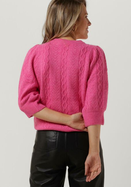 CO'COUTURE Pull PIXIE POINTELLE KNIT en rose - large