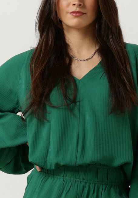 Groene BY-BAR  VIENNA SATIN BLOUSE - large