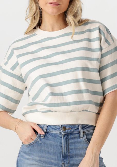 MINUS Pull ESTELLA SHORT SLEEVE SWEAT Bleu clair - large