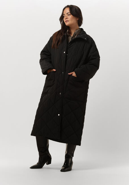 Zwarte STAND STUDIO Gewatteerde jas SAGE COAT - large