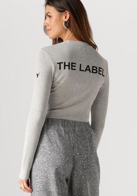 ALIX THE LABEL Haut LADIES KNITTED RIB TOP en gris - large