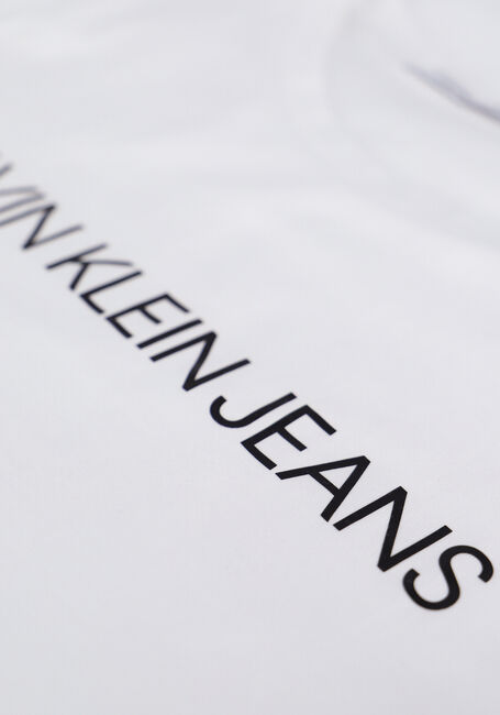 CALVIN KLEIN T-shirt CORE INSTIT LOGO SLIM FIT TEE en blanc - large