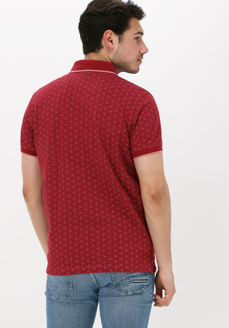PME LEGEND Polo SHORT SLEEVE POLO FINE PIQUE ALL OVER PRINT en rouge - large