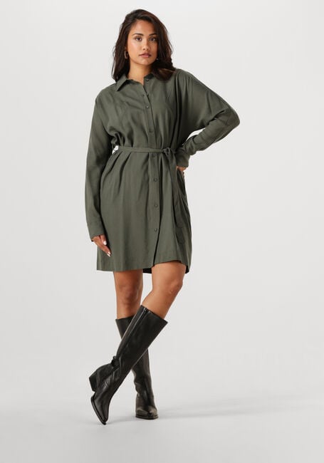 ANOTHER LABEL Mini robe JONI DRESS L/S Olive - large