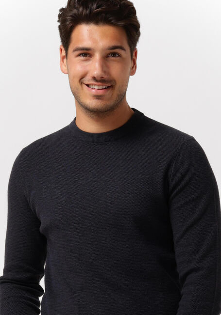 Donkerblauwe PROFUOMO Trui PULLOVER CREW NECK - large