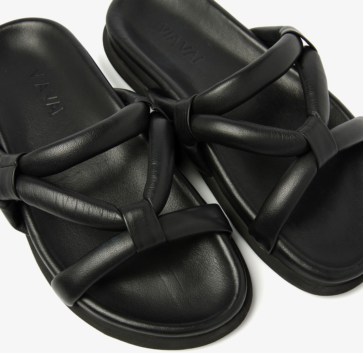 Zwarte VIA VAI Slippers CANDY LIA - large