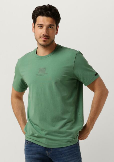 PME LEGEND T-shirt SHORT SLEEVE R-NECK COTTON ELASTAN JERSEY en vert - large