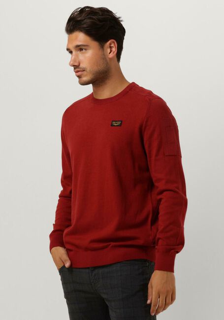 PME LEGEND Pull BUCKLEY KNIT en rouge - large