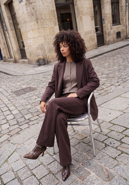 MODSTR&Ouml;M Pantalon large GALE PANTS en marron - large