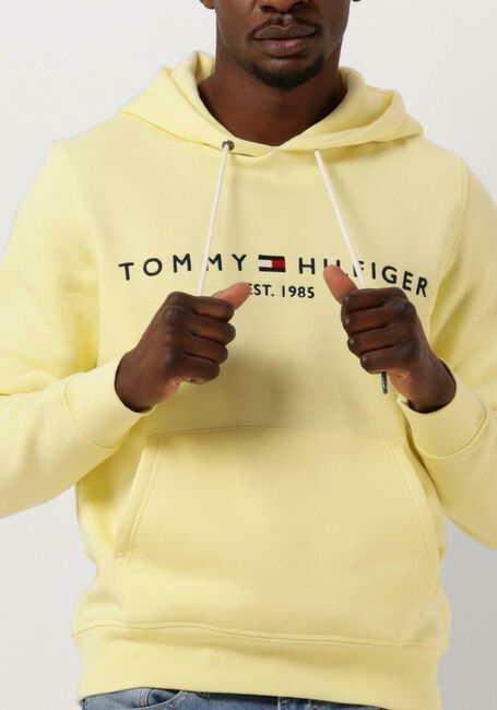 Gele TOMMY HILFIGER Sweater TOMMY LOGO HOODIE - large