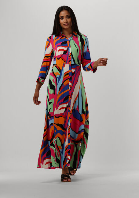 Fuchsia Y.A.S. Maxi jurk YASSAVANNA LONG SHIRT DRESS 1 - large