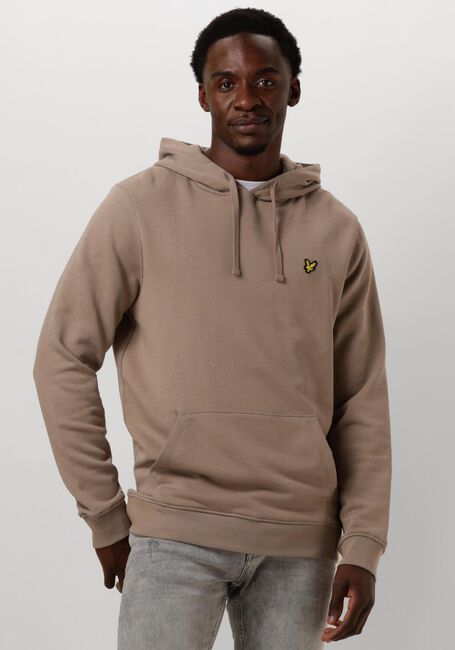 LYLE & SCOTT PULLOVER HOODIE Pulls & Gilets en taupe - large
