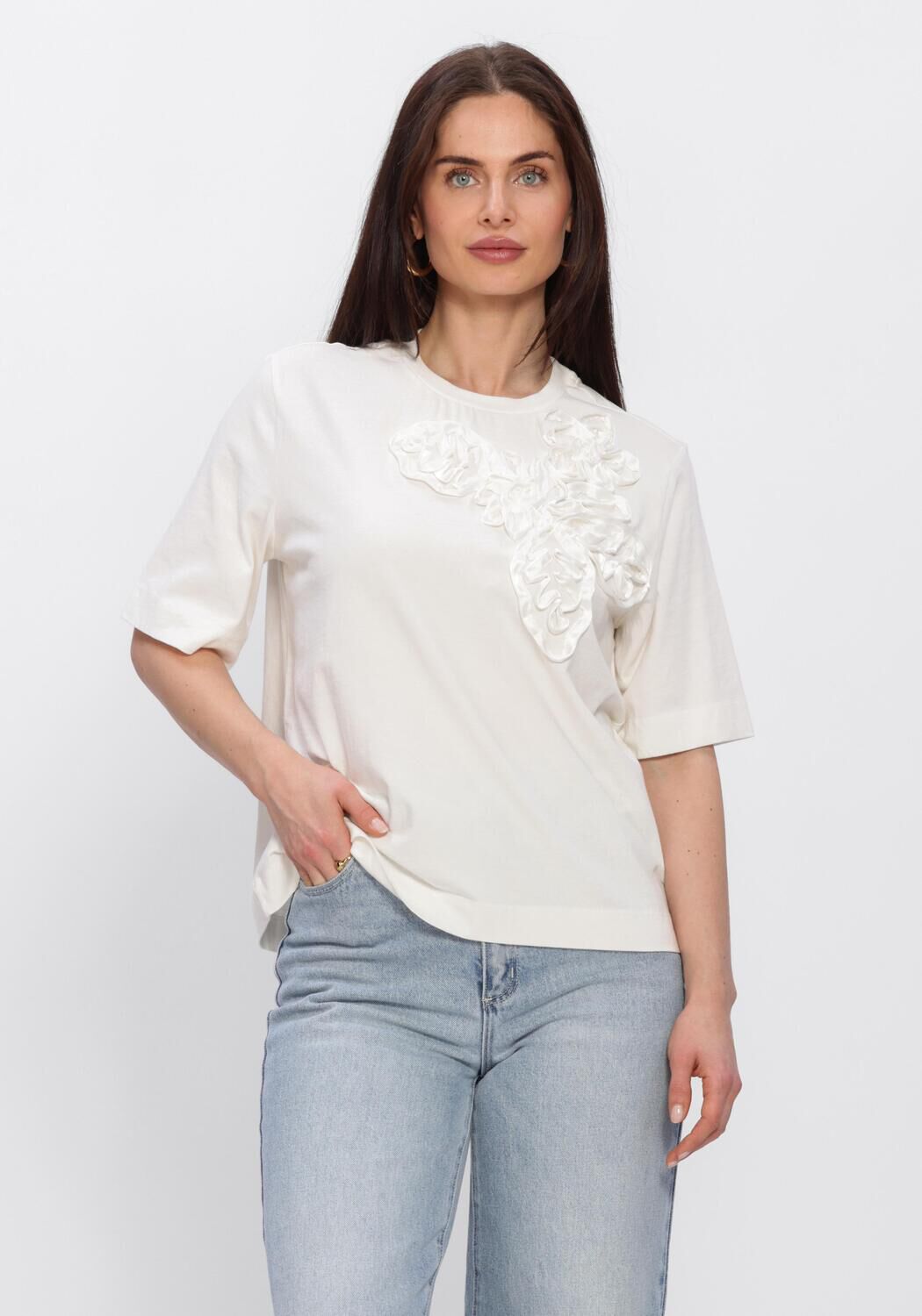 Y.A.S. T-shirt YASVISELY SS TEE en blanc - large