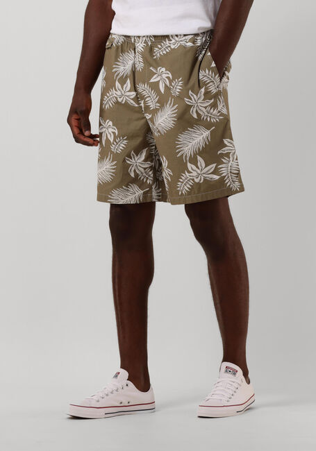 SCOTCH & SODA Pantalon courte SEASONAL RELAXED STRAIGHT - PRINTED POPLIN BERMUDA Kaki - large