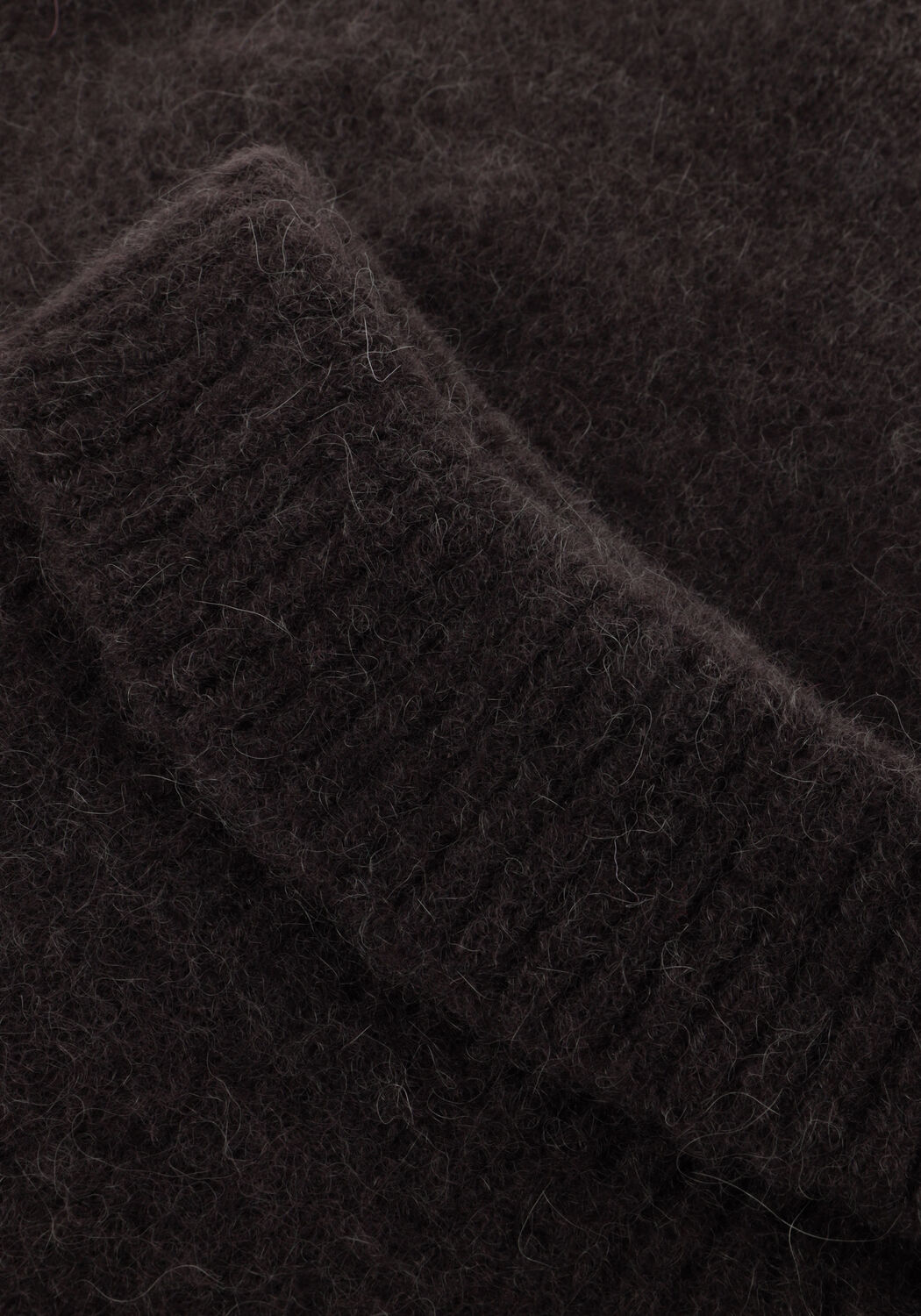 Bruine OMODA ATELIER Trui OM-FAMILY SHORT KNIT - large