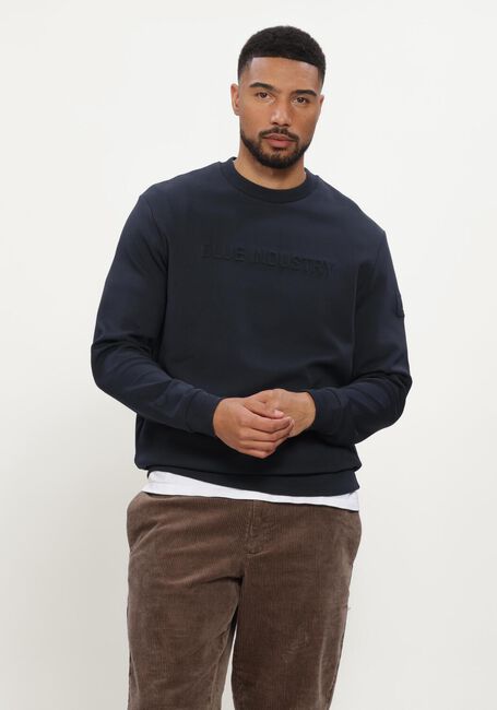 BLUE INDUSTRY Chandail SWEATER Bleu fonc&eacute; - large