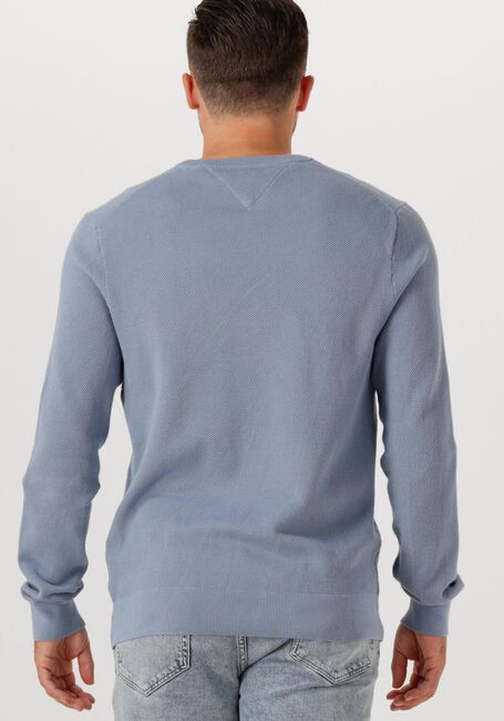 TOMMY HILFIGER Pull ESSENTIAL STRUCTURE CREW NECK Bleu clair - large