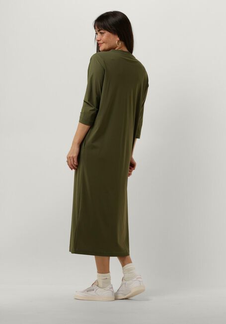 PENN & INK Robe midi DRESS KHAKI en vert - large