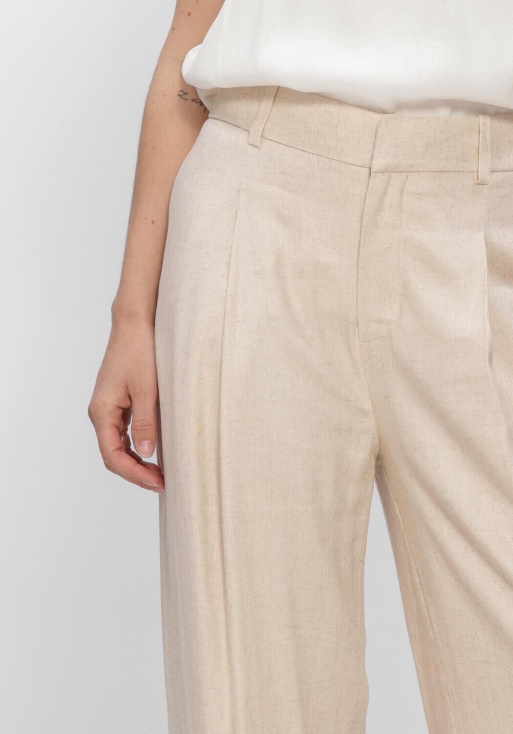 Beige MOS MOSH Broeken/jumpsuits MMISSA COLEEN PANT - large