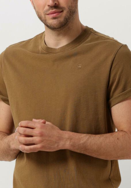 G-STAR RAW T-shirt LASH R T S/S en camel - large