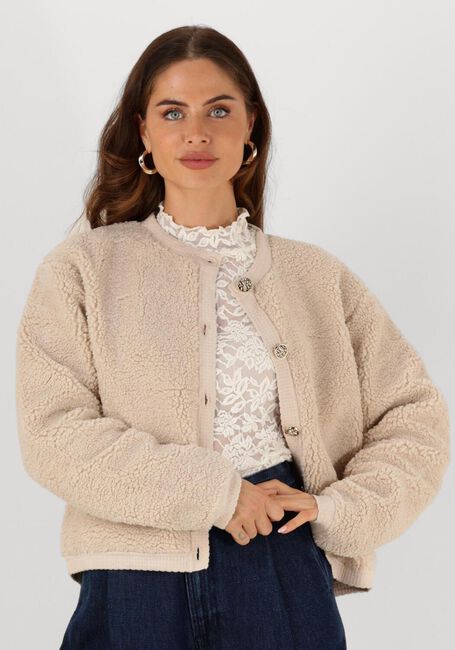 NEO NOIR Gilet LIMO FLUFFY KNIT CARDIGAN Sable - large