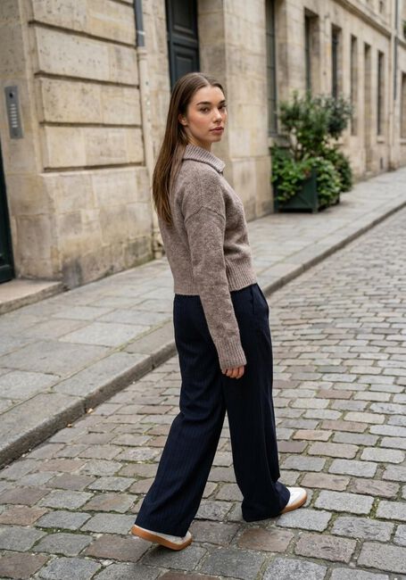 BY-BAR Pull BOXY BEAU PULLOVER en taupe - large