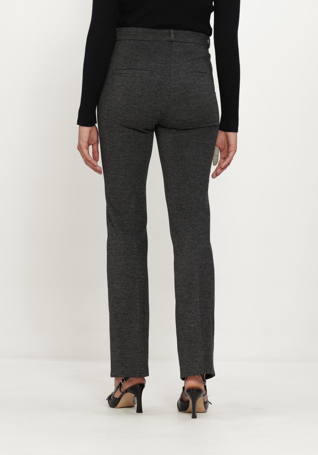 CAMBIO Pantalon &eacute;vas&eacute; FLEUR en noir - large