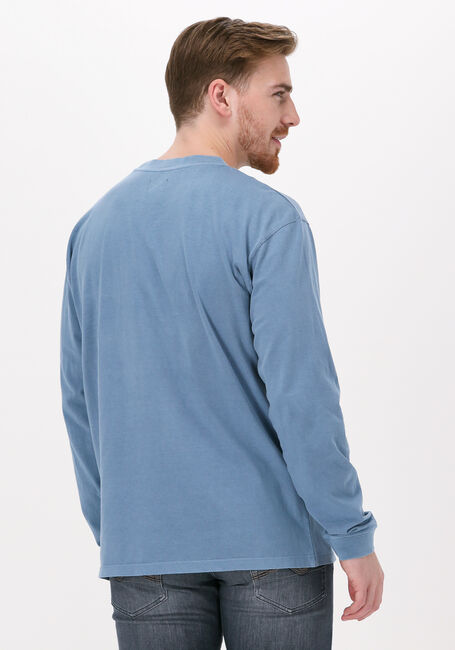 EDWIN HANADOROBO V NATURAL TS LS Polos & T-Shirts en bleu - large