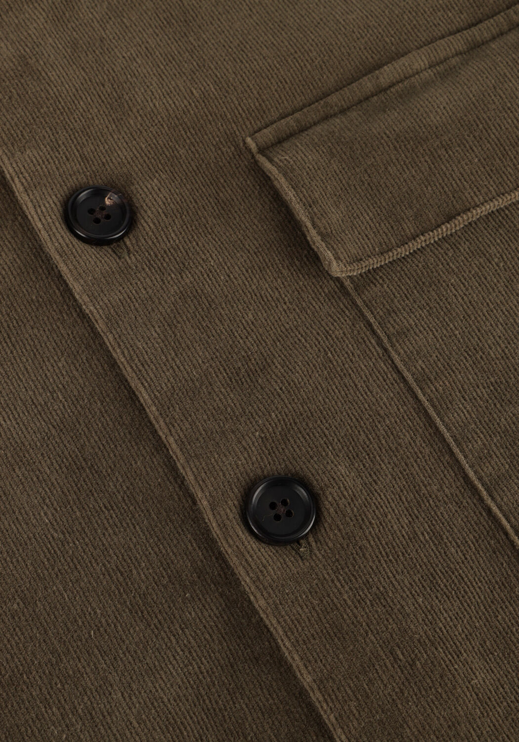 Groene PROFUOMO Overshirt OVERSHIRT CORDUROY - large