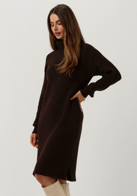 MINUS Mini robe AVA KNIT TURTLENECK DRESS en marron - large